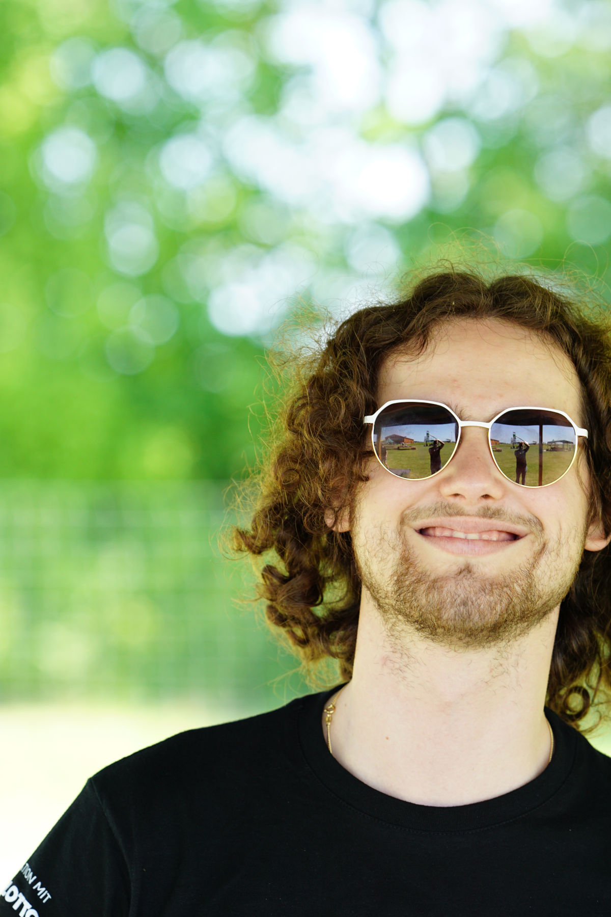 Auch Florian ist auf diesem Bild zu sehen. Er hat die Fotos gemacht. Schaut nur in Victors Brillengläser!