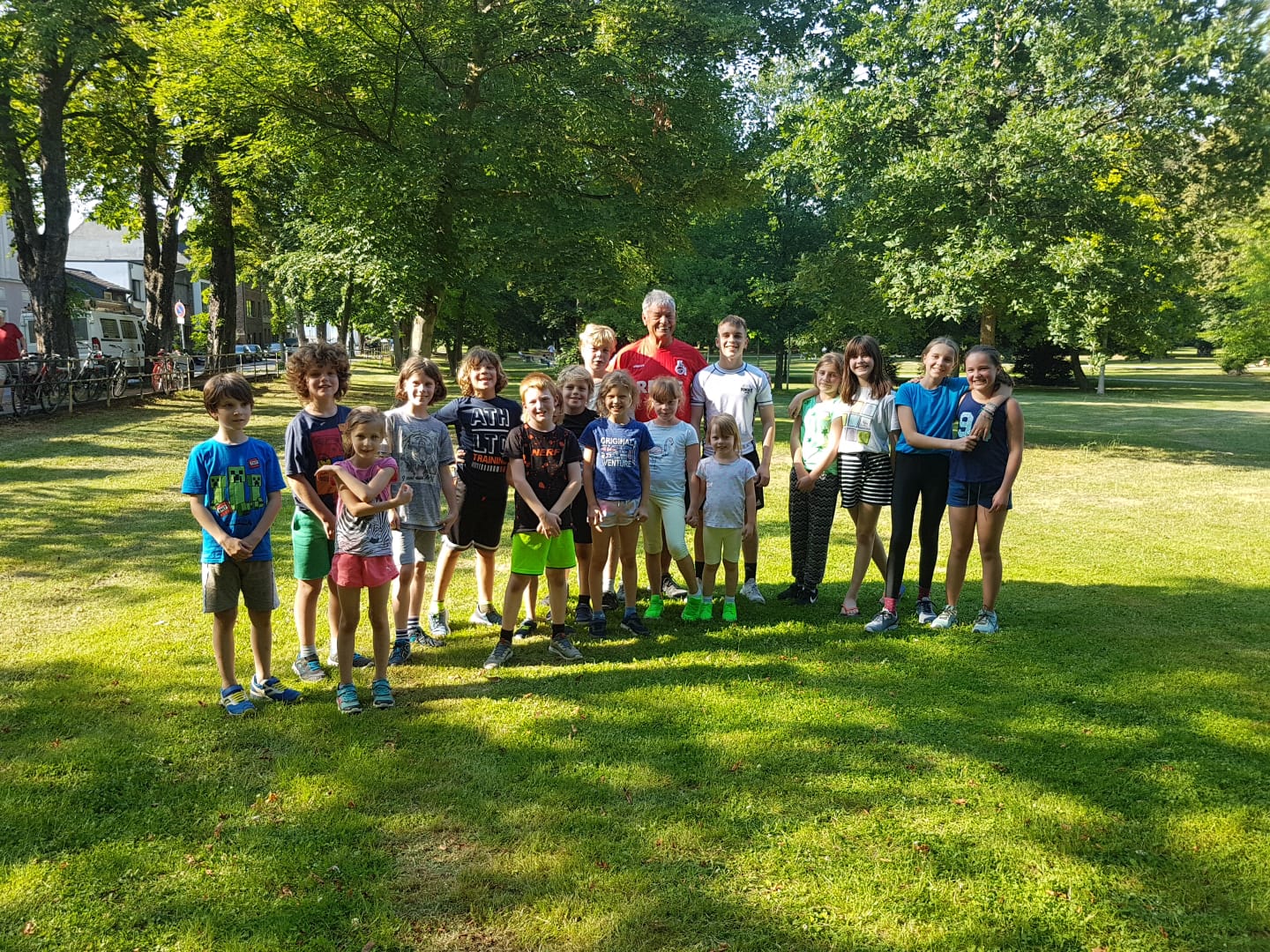 Gruppenfoto beim Training